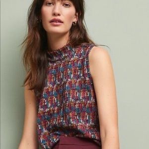 Anthropologie Akemi + Kim sleeveless mock turtleneck